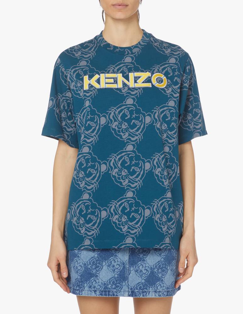 Kenzo T-shirt in cotone - blu - immagine 1 Kenzo T-shirt in cotone - blu - immagine 1