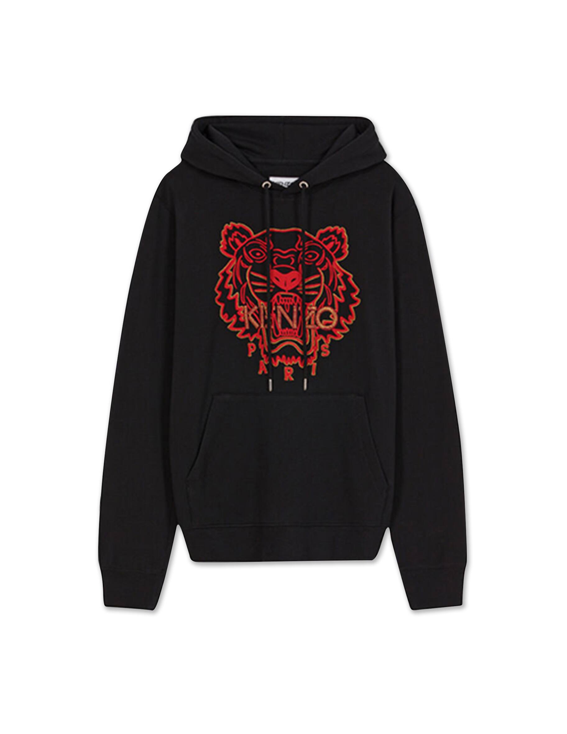 Acquista Kenzo Felpa con cappuccio eye of the tiger - nero