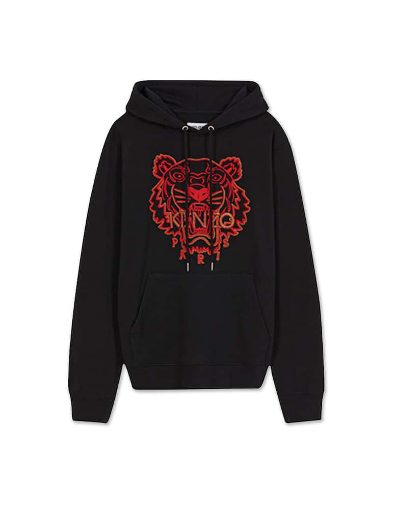 rinascente Kenzo Hoodie eye of the tiger - black