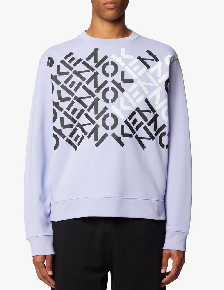 rinascente Kenzo Felpa con cappuccio multi logo kenzo sport - viola