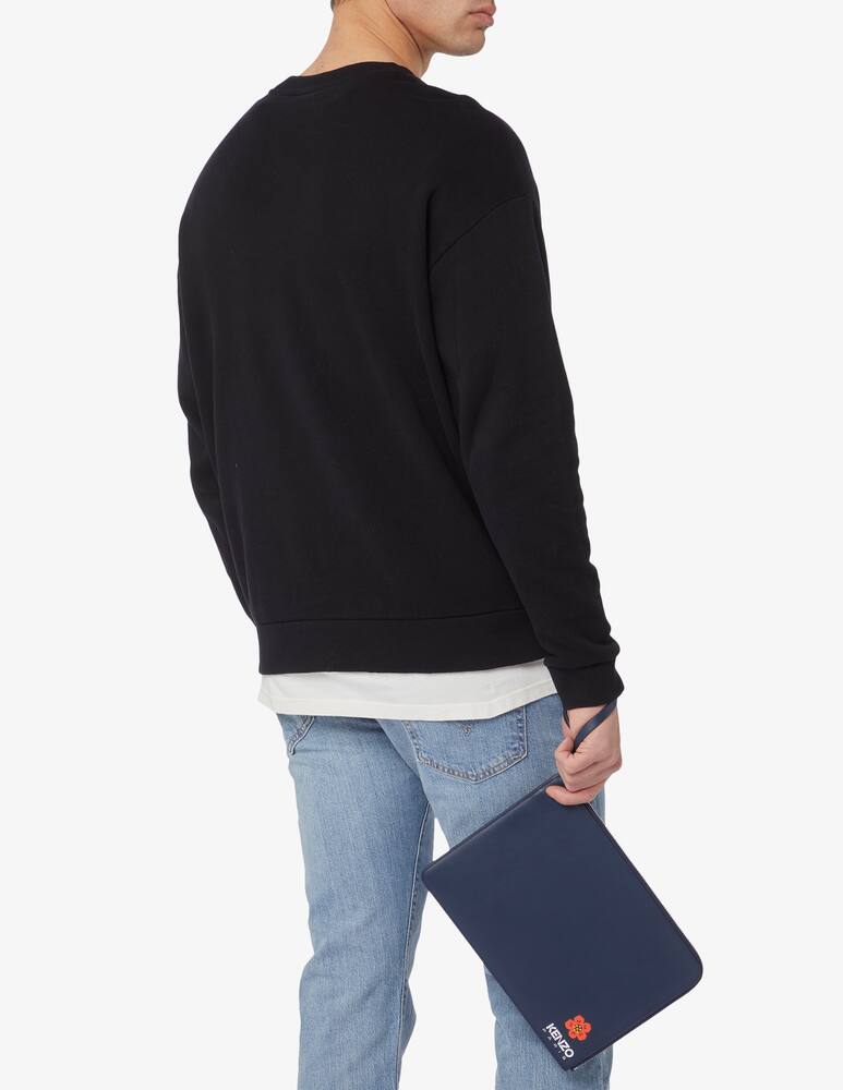 rinascente Kenzo Portadocumenti in tela icon - Nero