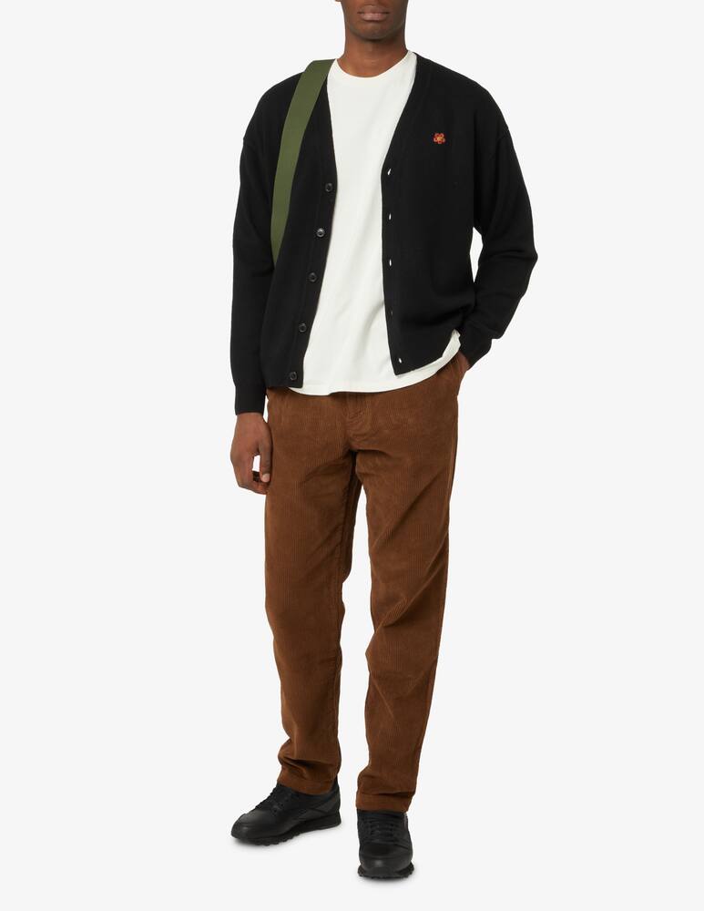 rinascente Kenzo Pantaloni jogging in velluto con logo - Marrone