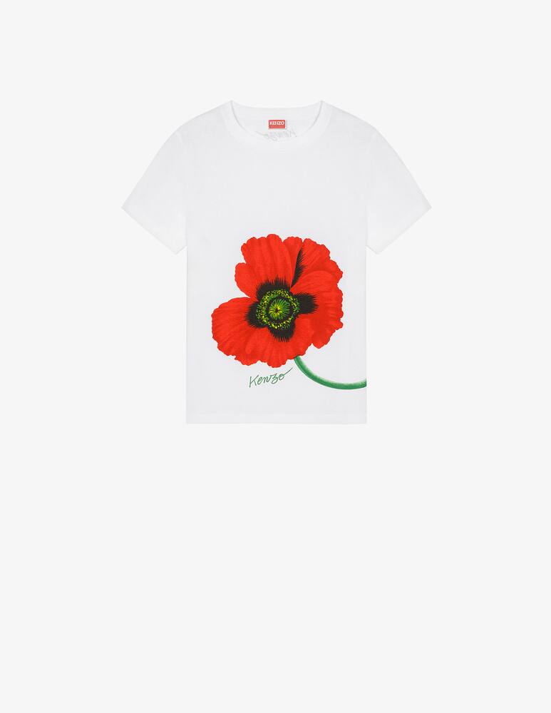 Kenzo T-shirt poppy front - White - picture 5 Kenzo T-shirt poppy front - White - picture 5