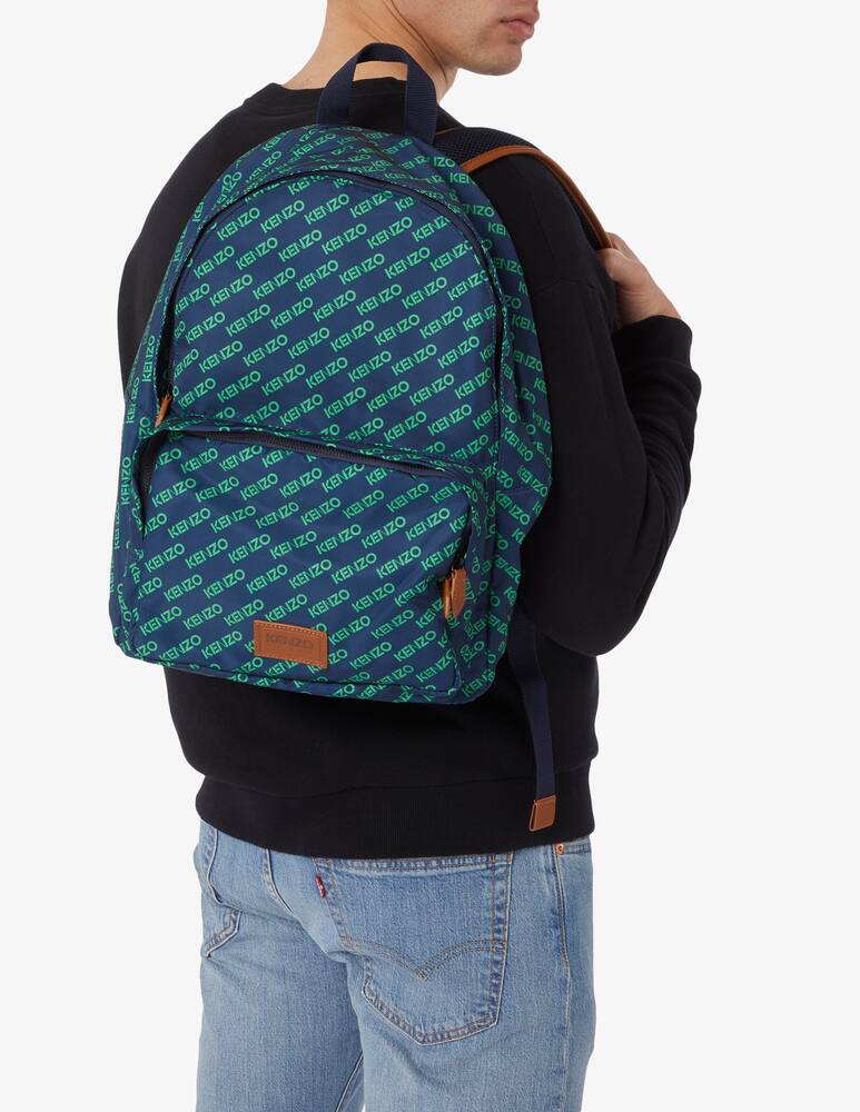 rinascente Kenzo Backpack monogram nylon - Light blue