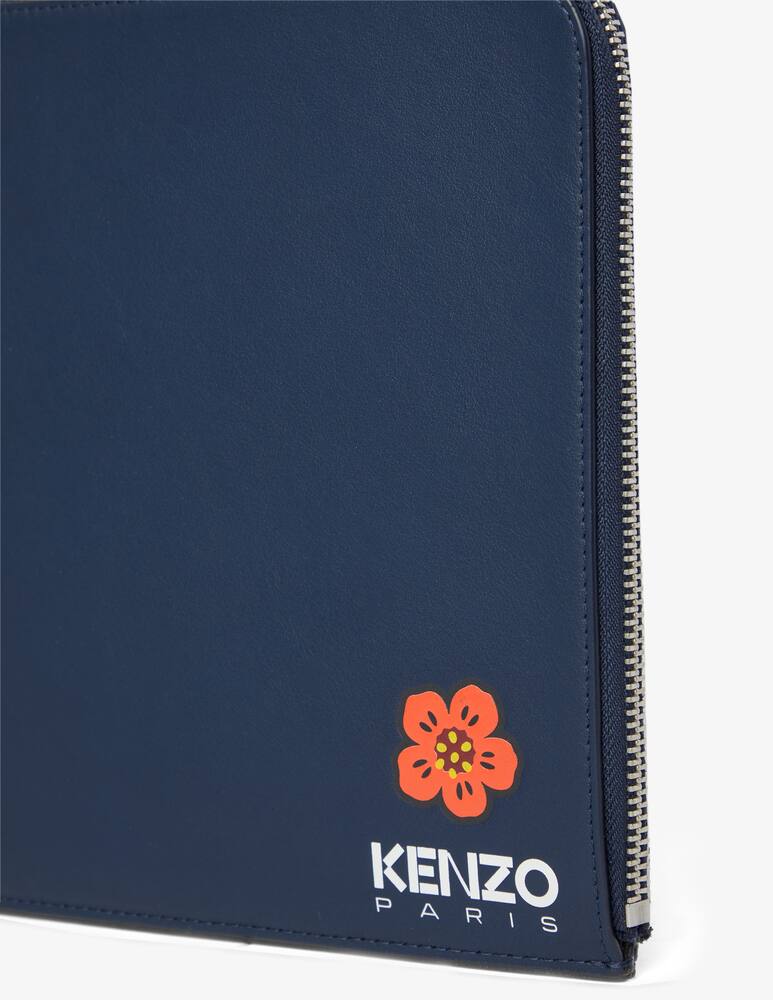 Kenzo Clucth leather crest poppy - Blue - picture 4 Kenzo Clucth leather crest poppy - Blue - picture 4