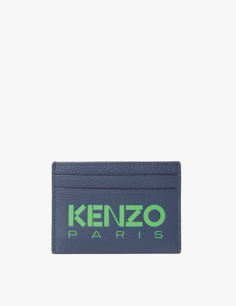 rinascente Kenzo Logo leather cardholder - Blue