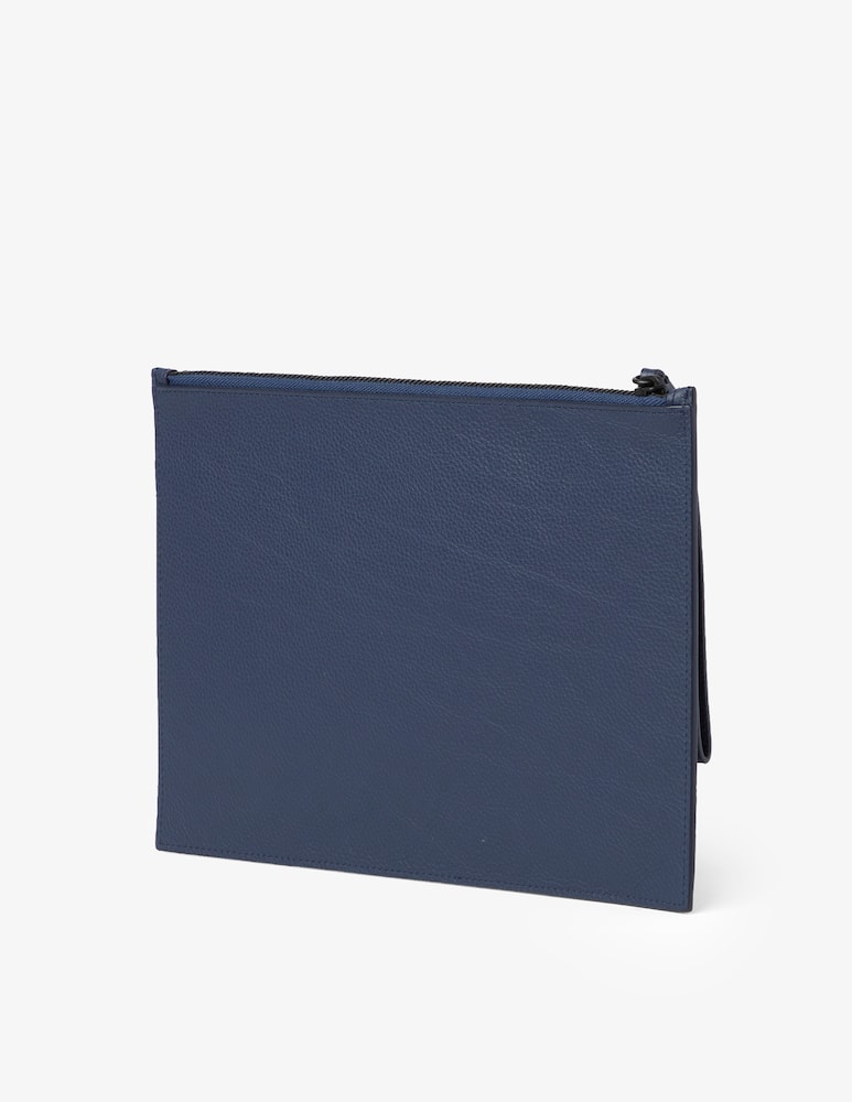 rinascente Kenzo Logo leather clutch - Blue