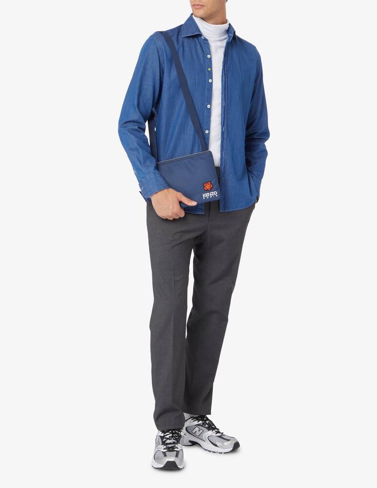 rinascente Kenzo Clutch nylon strap crest poppy - Blue