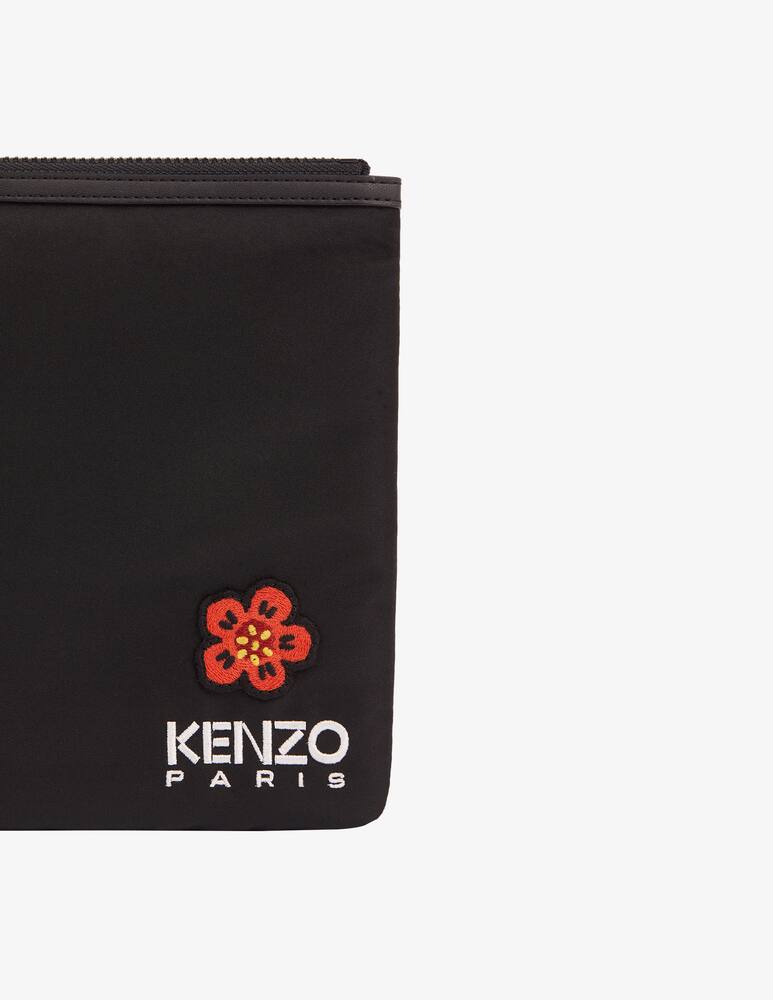 rinascente Kenzo Clutch nylon strap crest poppy - Black