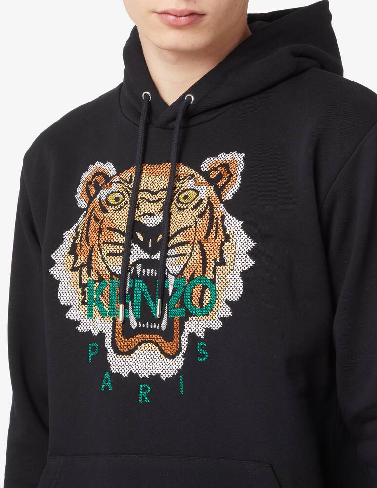 rinascente Kenzo Tiger icon multi hoodie - Black