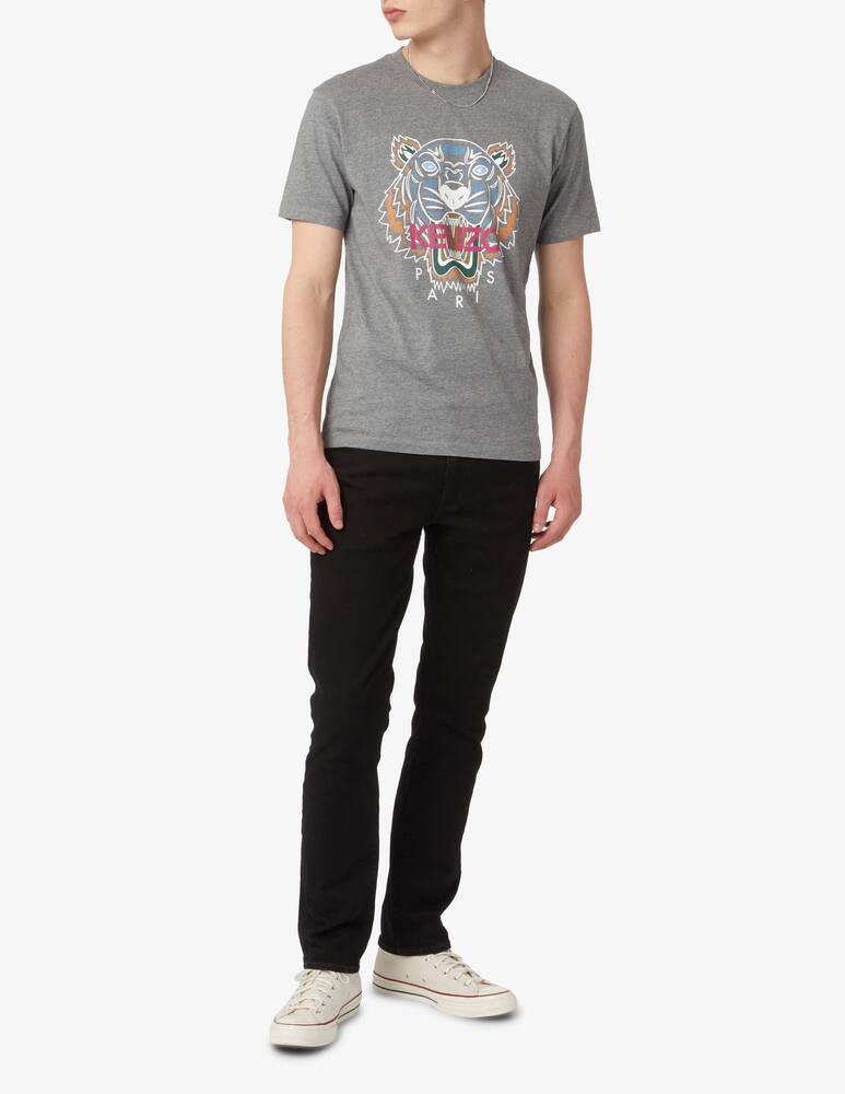 rinascente Kenzo Tiger icon mono t-shirt - Grey