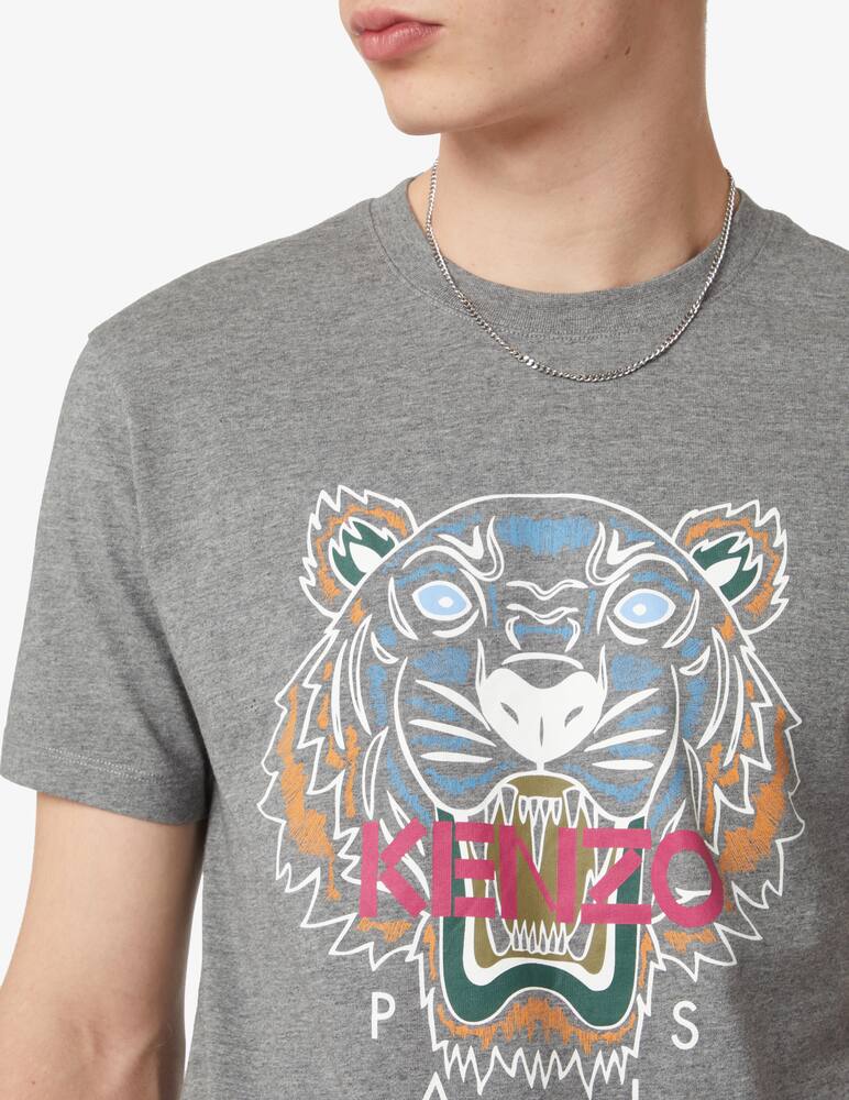rinascente Kenzo Tiger icon mono t-shirt - Grey