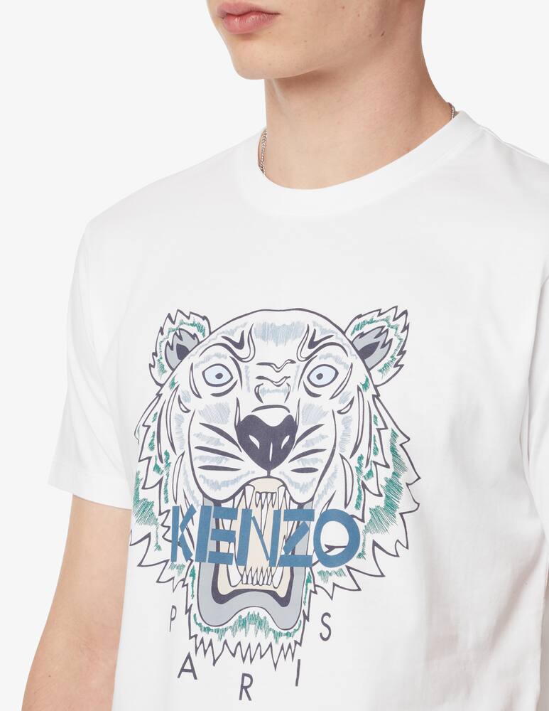 rinascente Kenzo Tiger icon mono t-shirt - White