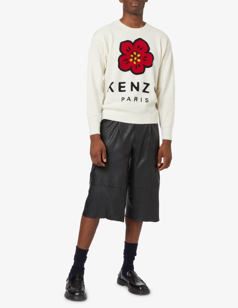 rinascente Kenzo Wool jumper with flower - White