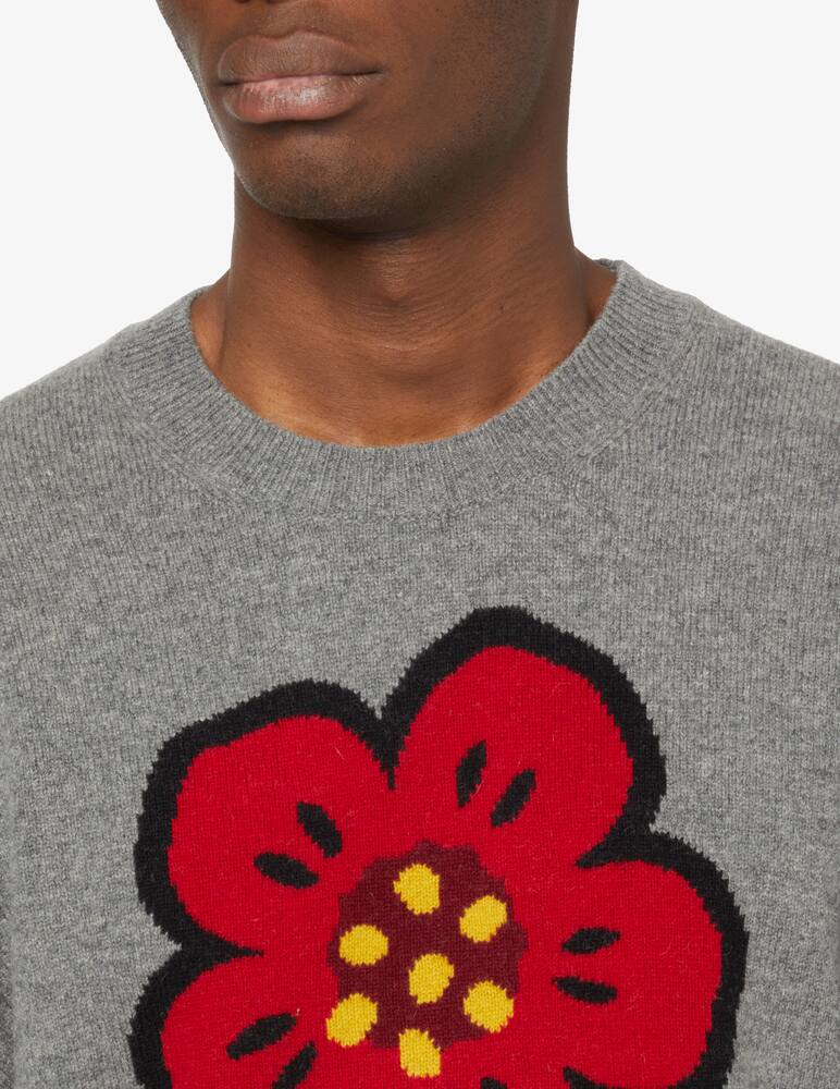 rinascente Kenzo Wool jumper with flower - Grey