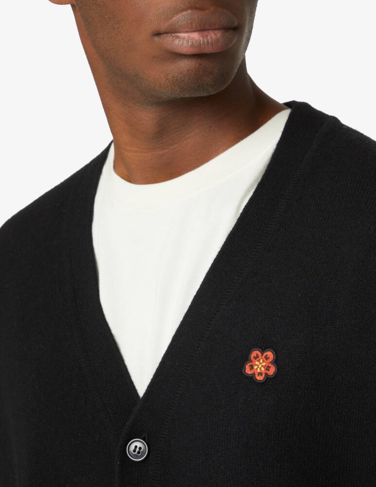 rinascente Kenzo Maxi flower cardigan  - Black