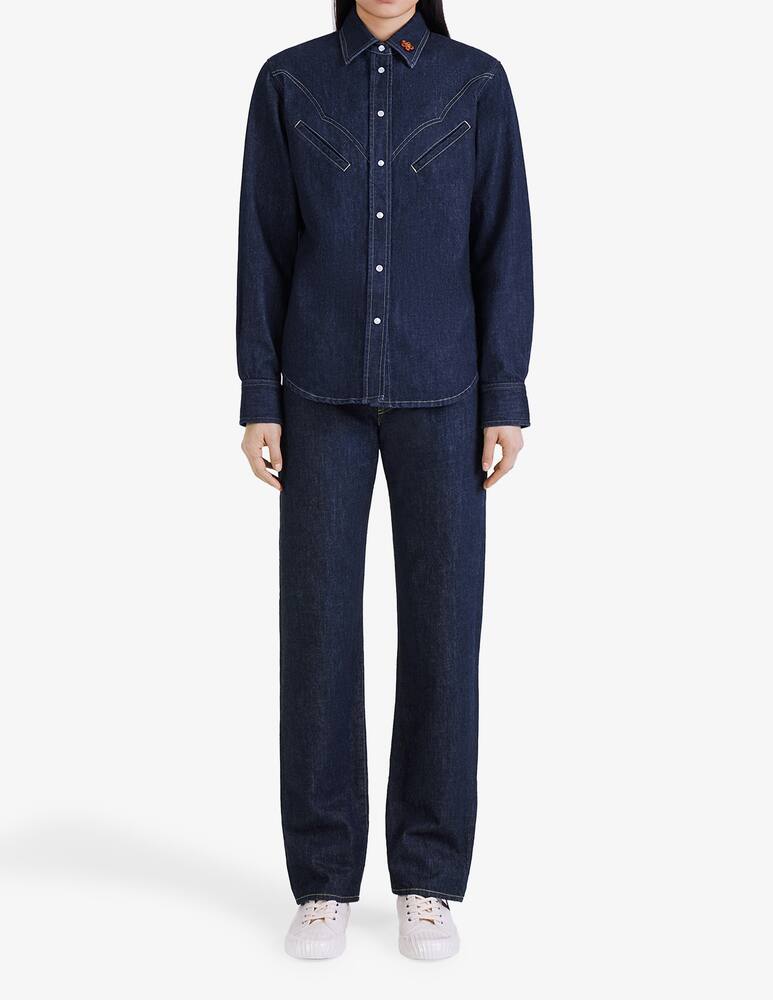 rinascente Kenzo Shirt in denim pocket in front - Blue