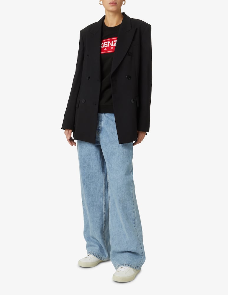 rinascente Kenzo Felpa girocollo in cotone Frame - Nero