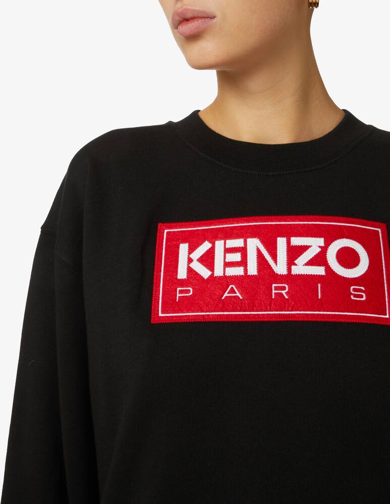 rinascente Kenzo Felpa girocollo in cotone Frame - Nero