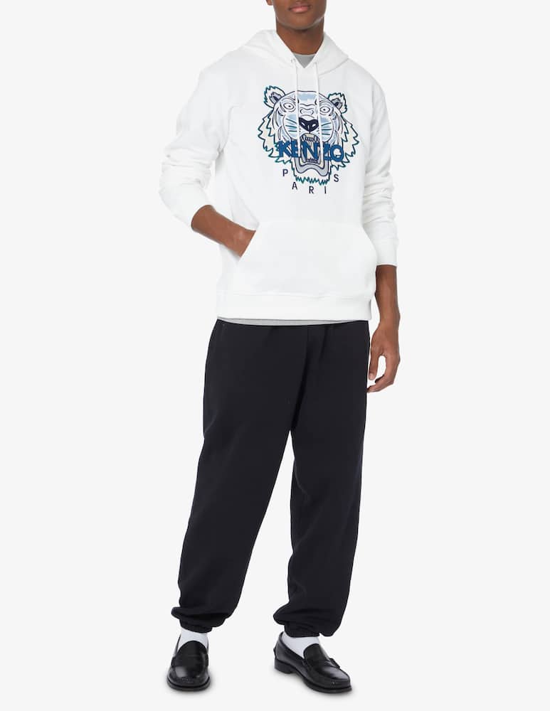 rinascente Kenzo Tiger icon hoodie - White