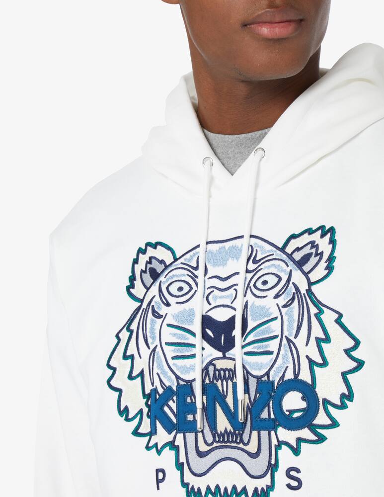 rinascente Kenzo Tiger icon hoodie - White