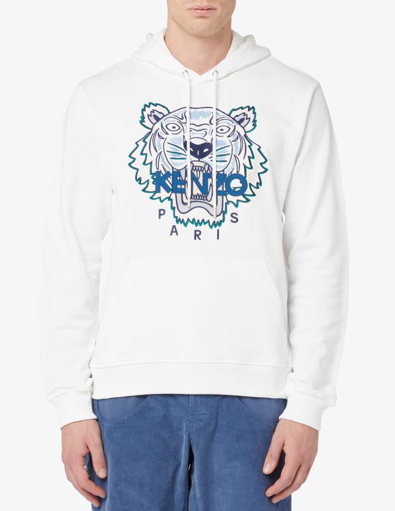 rinascente Kenzo Tiger icon hoodie - White