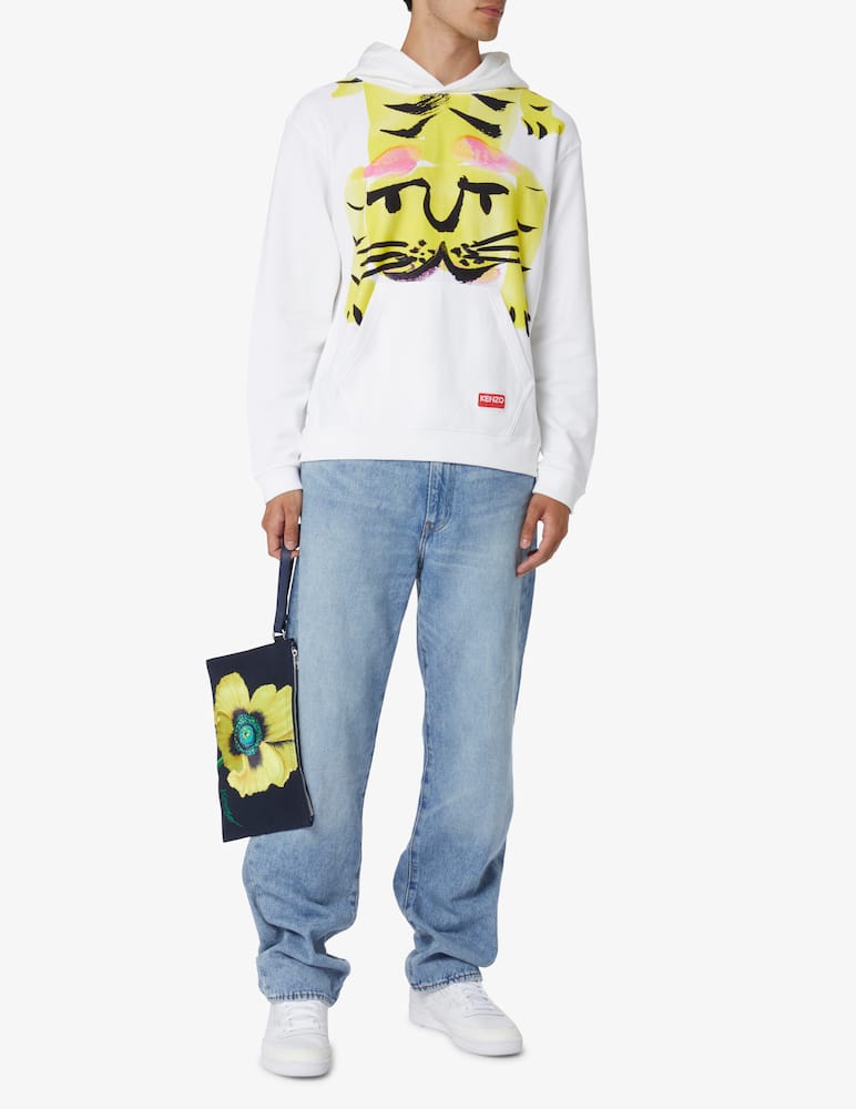 rinascente Kenzo Tiger printed hoodie - White