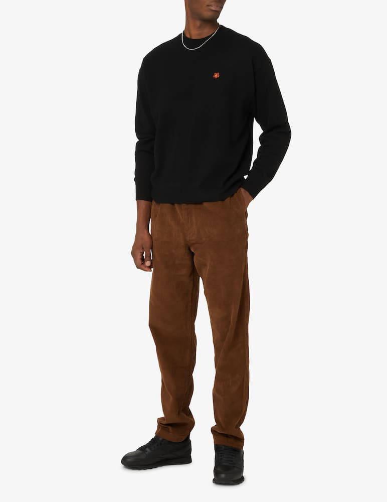 rinascente Kenzo Maglia girocollo in lana con logo sul retro - Nero