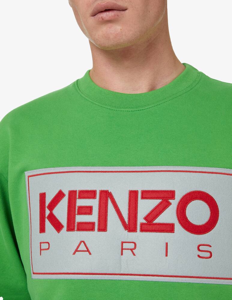 rinascente Kenzo Felpa girocollo logo frontale - Verde