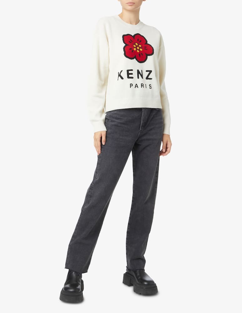 rinascente Kenzo Jumper new crest flower - White