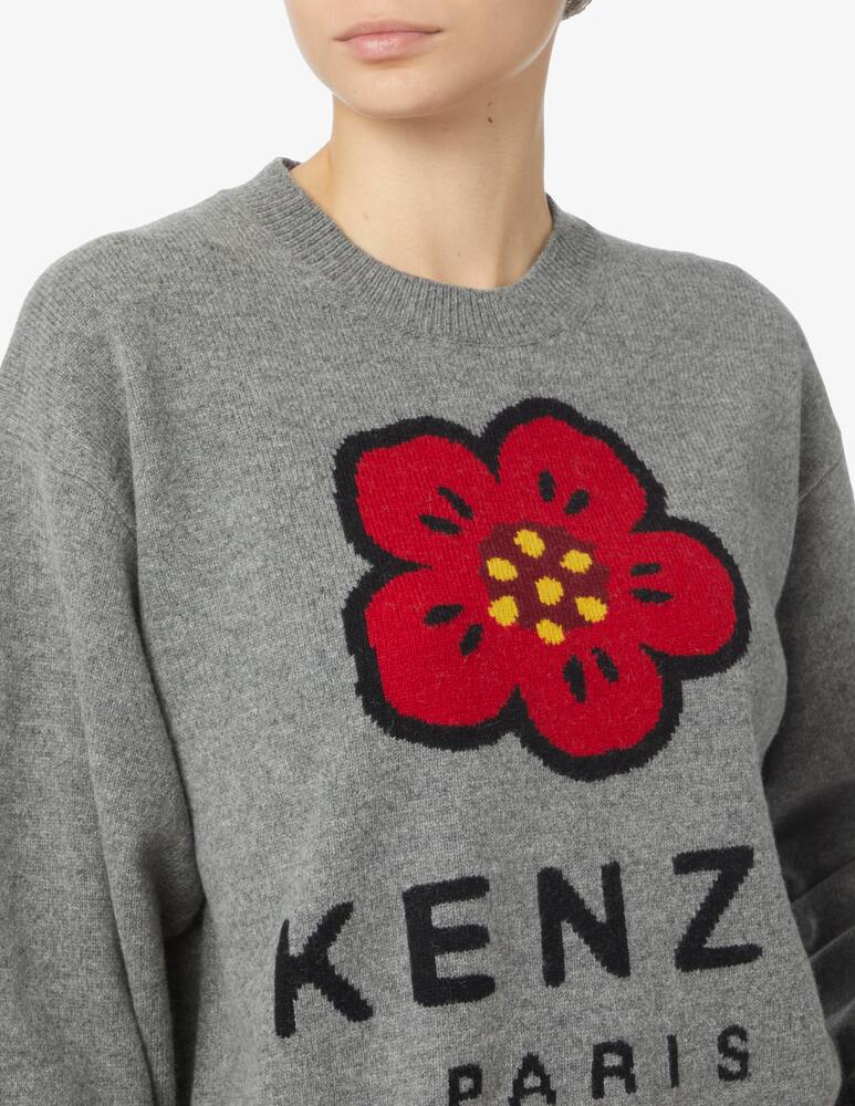 rinascente Kenzo Maglione girocollo new crest flower - Grigio