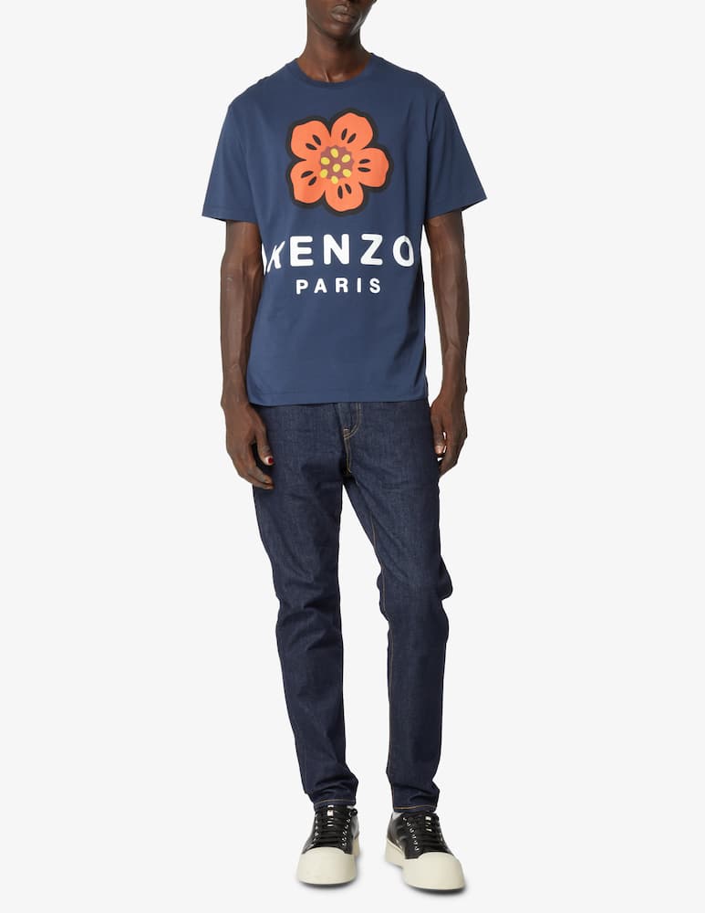 Kenzo Big flower logo t-shirt - Blue - picture 2 Kenzo Big flower logo t-shirt - Blue - picture 2