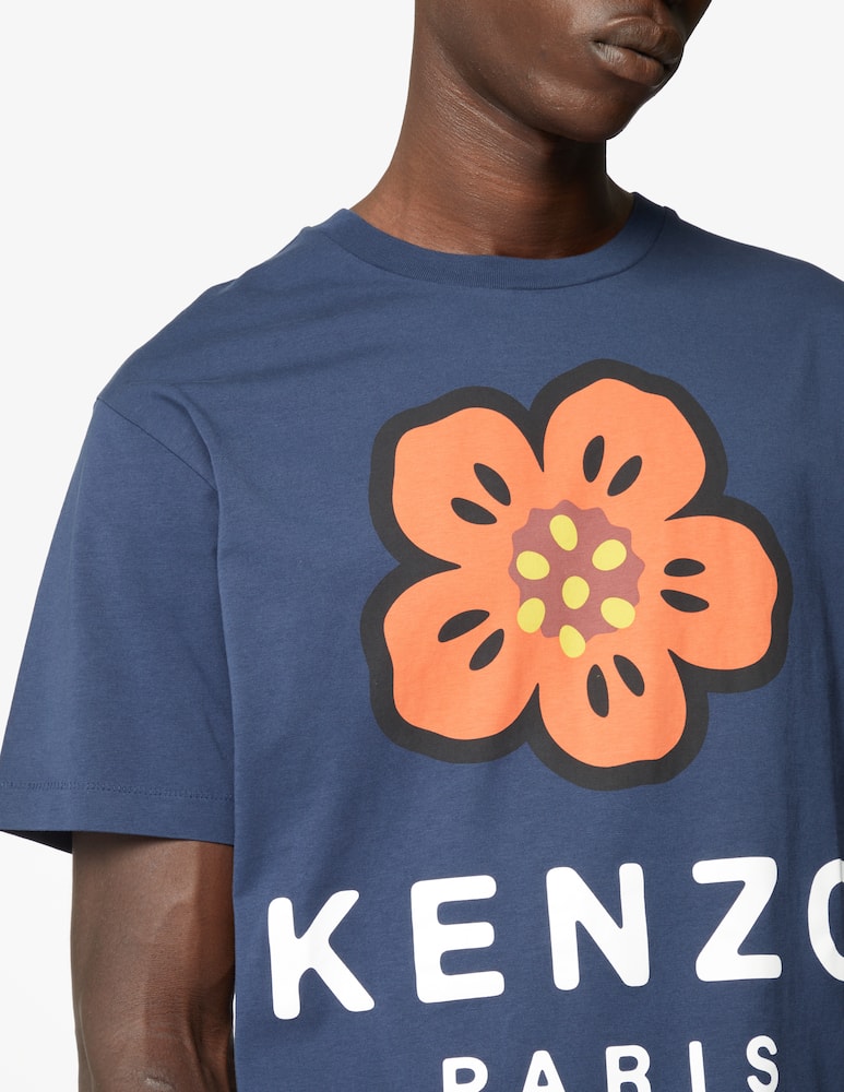 Kenzo Big flower logo t-shirt - Blue - picture 4 Kenzo Big flower logo t-shirt - Blue - picture 4
