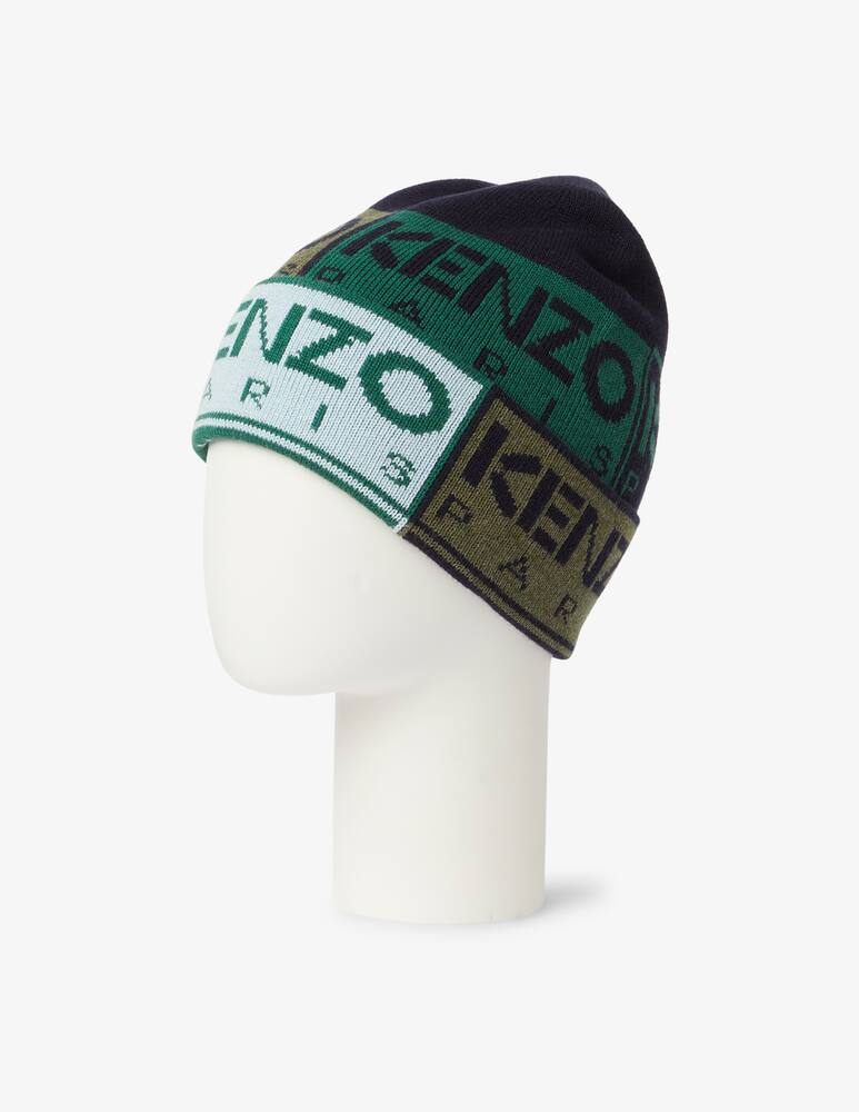 rinascente Kenzo Berretto in cotone e lana con logo - Verde