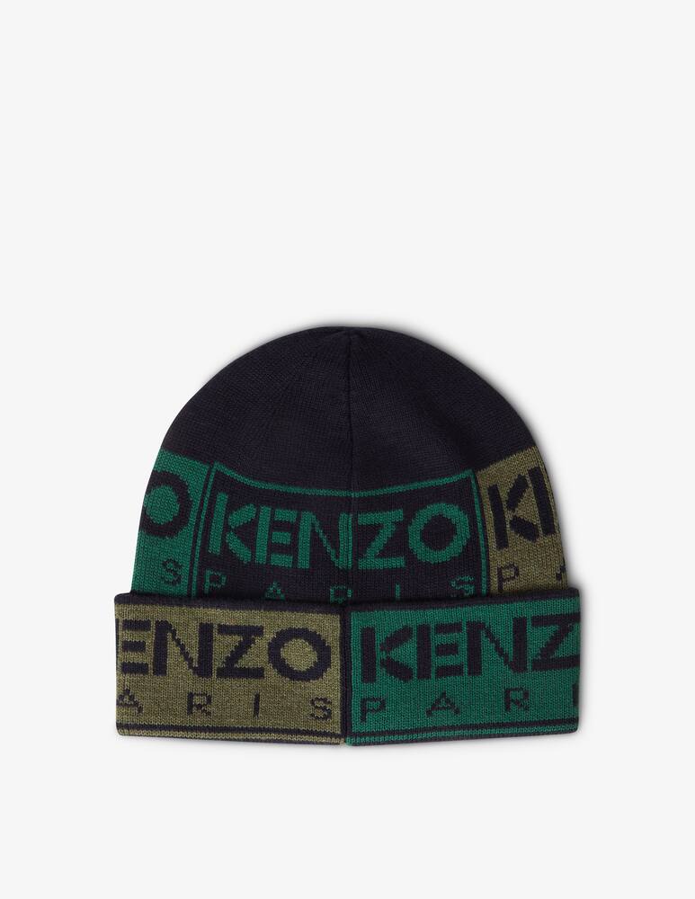 rinascente Kenzo Berretto in cotone e lana con logo - Verde