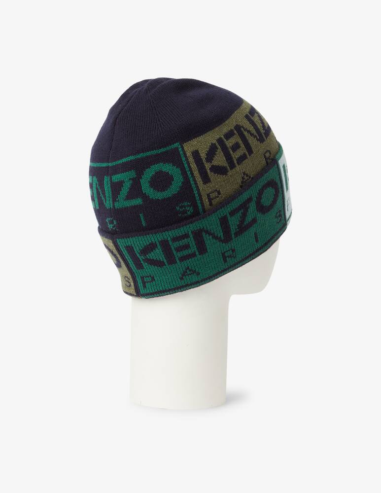 rinascente Kenzo Berretto in cotone e lana con logo - Verde