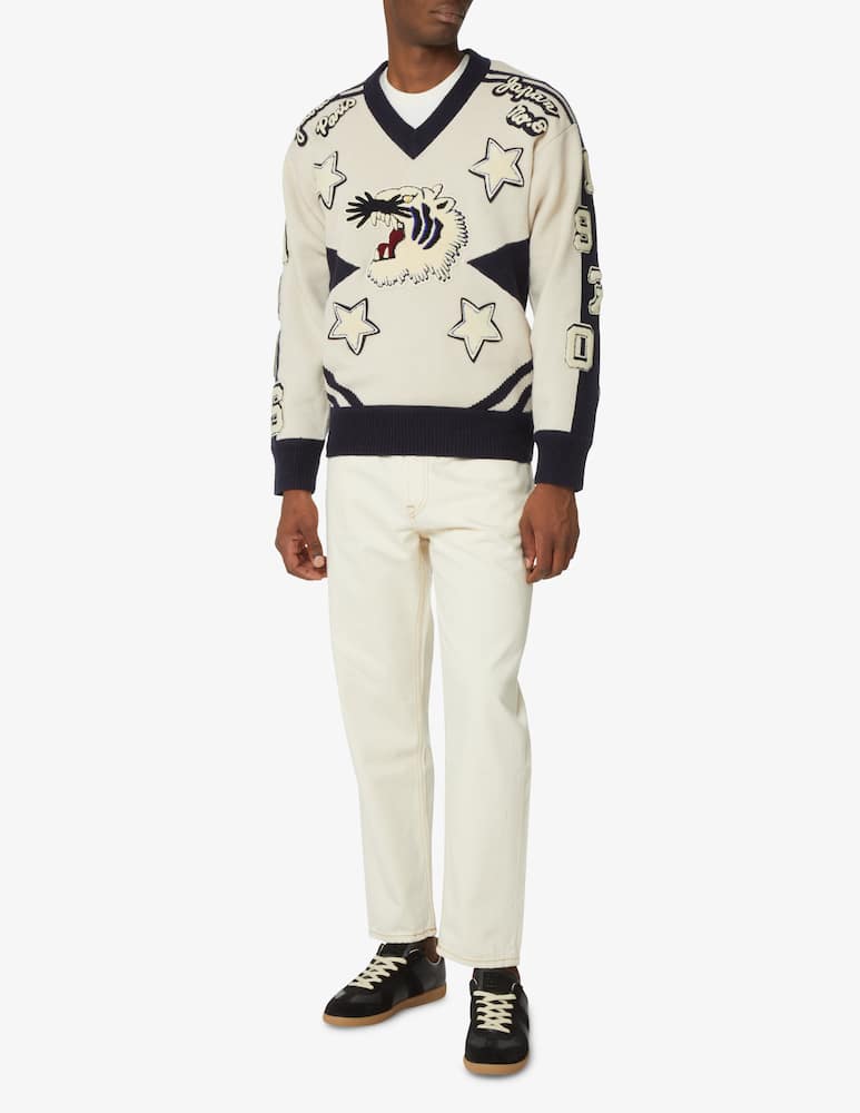 rinascente Kenzo Wool tiger jumper - White