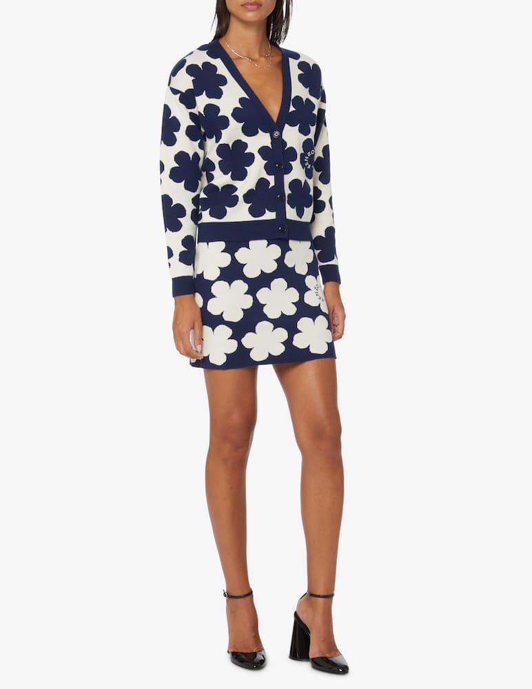 Kenzo Cardigan Macro Flower - Blu - immagine 2 Kenzo Cardigan Macro Flower - Blu - immagine 2