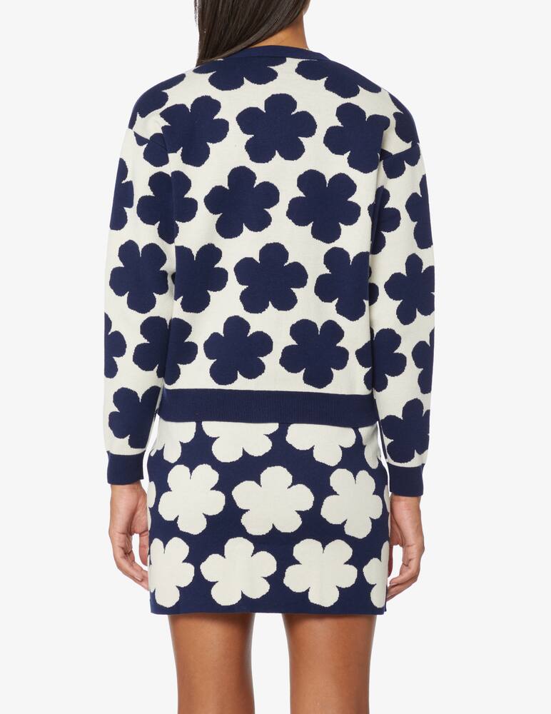 Kenzo Cardigan Macro Flower - Blu - immagine 3 Kenzo Cardigan Macro Flower - Blu - immagine 3
