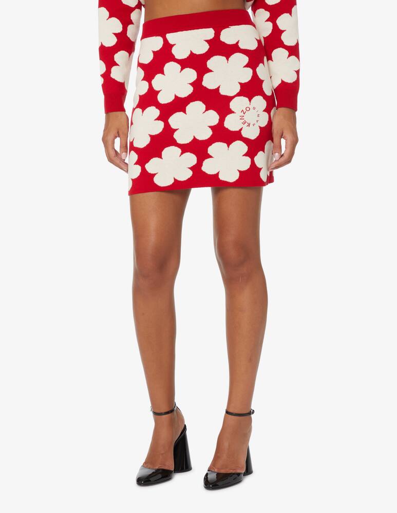 rinascente Kenzo Minigonna macro flower - Rosso