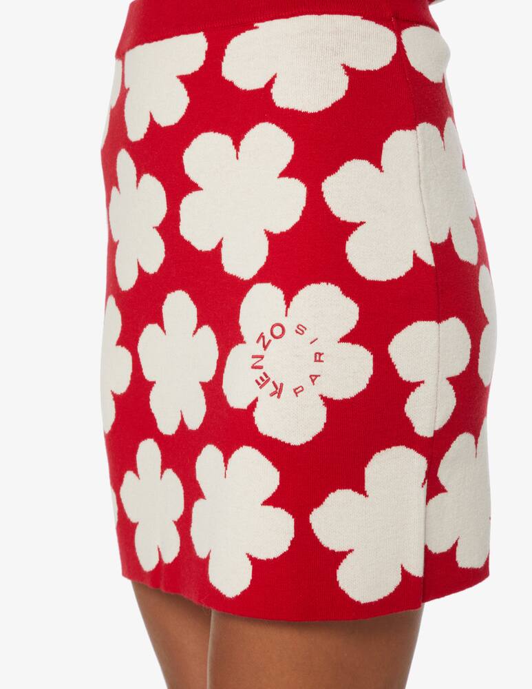 rinascente Kenzo Minigonna macro flower - Rosso