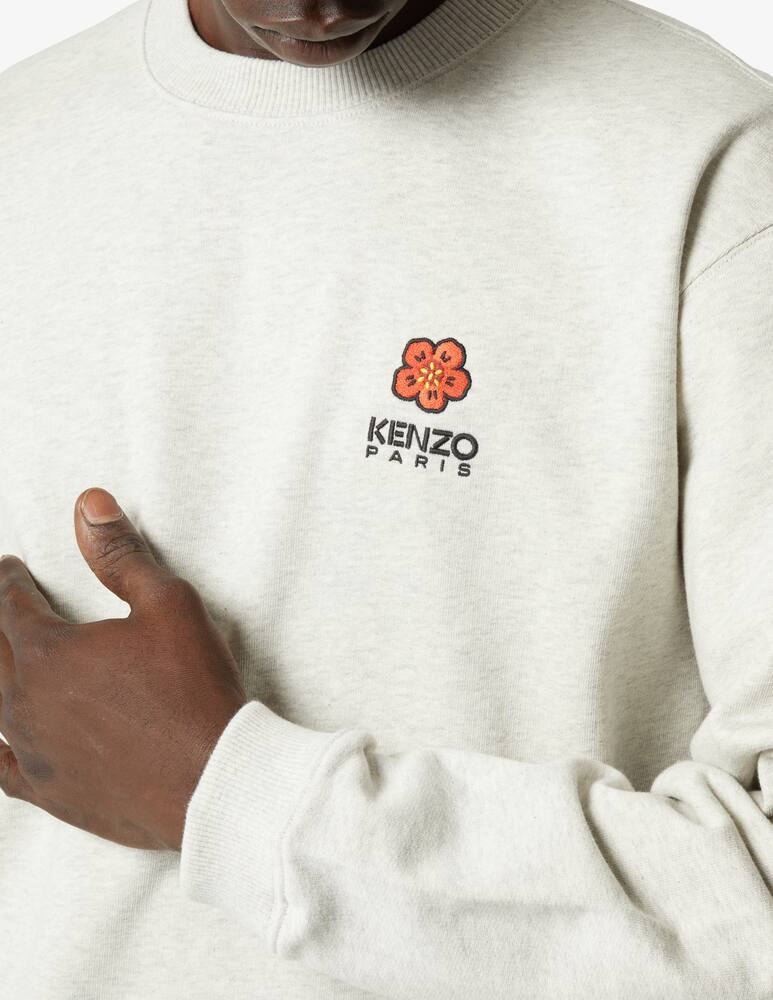 rinascente Kenzo Felpa girocollo con fiore piccolo - Grigio