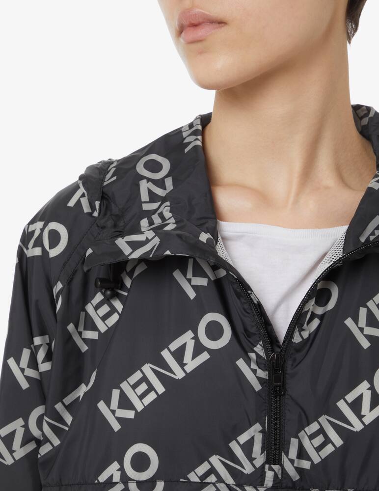 rinascente Kenzo Windbreaker jacket with monoprint - Black