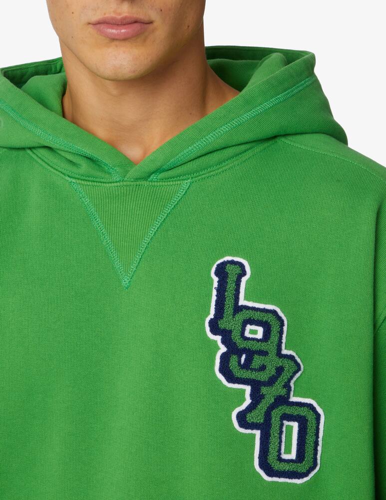 rinascente Kenzo Felpa con cappuccio canguro tigre back - Verde