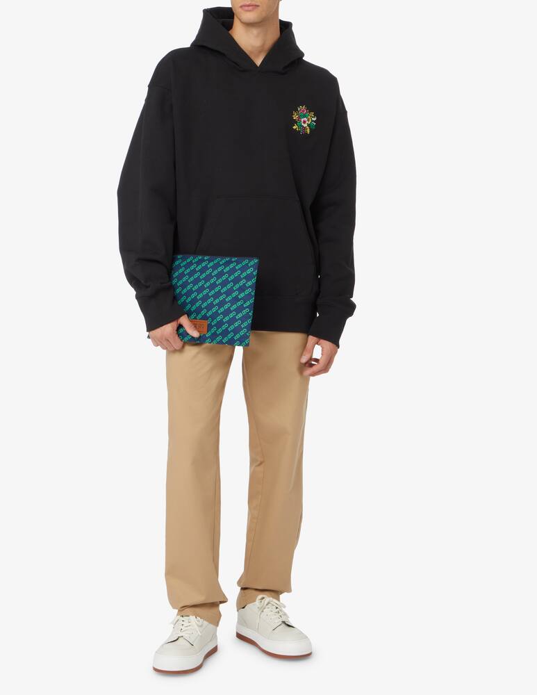 rinascente Kenzo Felpa con cappuccio canguro tigre back - Nero