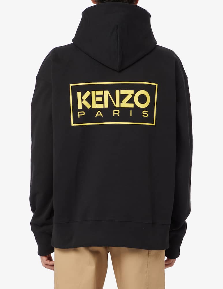 rinascente Kenzo Felpa con cappuccio canguro tigre back - Nero