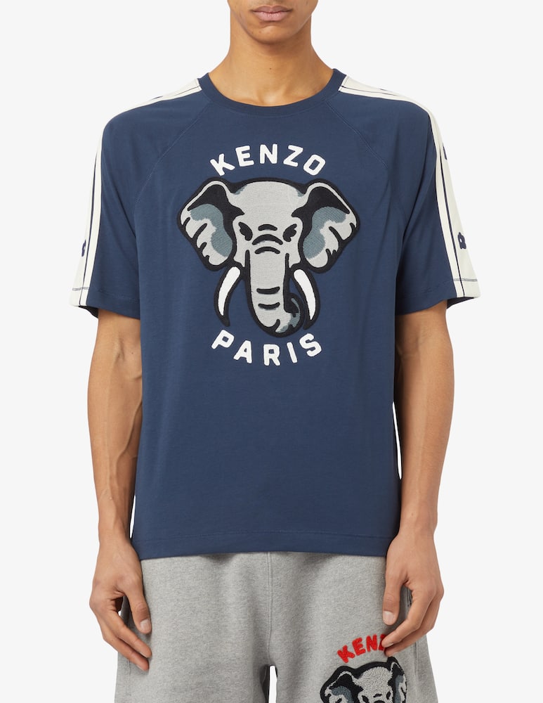 Kenzo Maglietta a righe con fiore - immagine 1 Kenzo Maglietta a righe con fiore - immagine 1