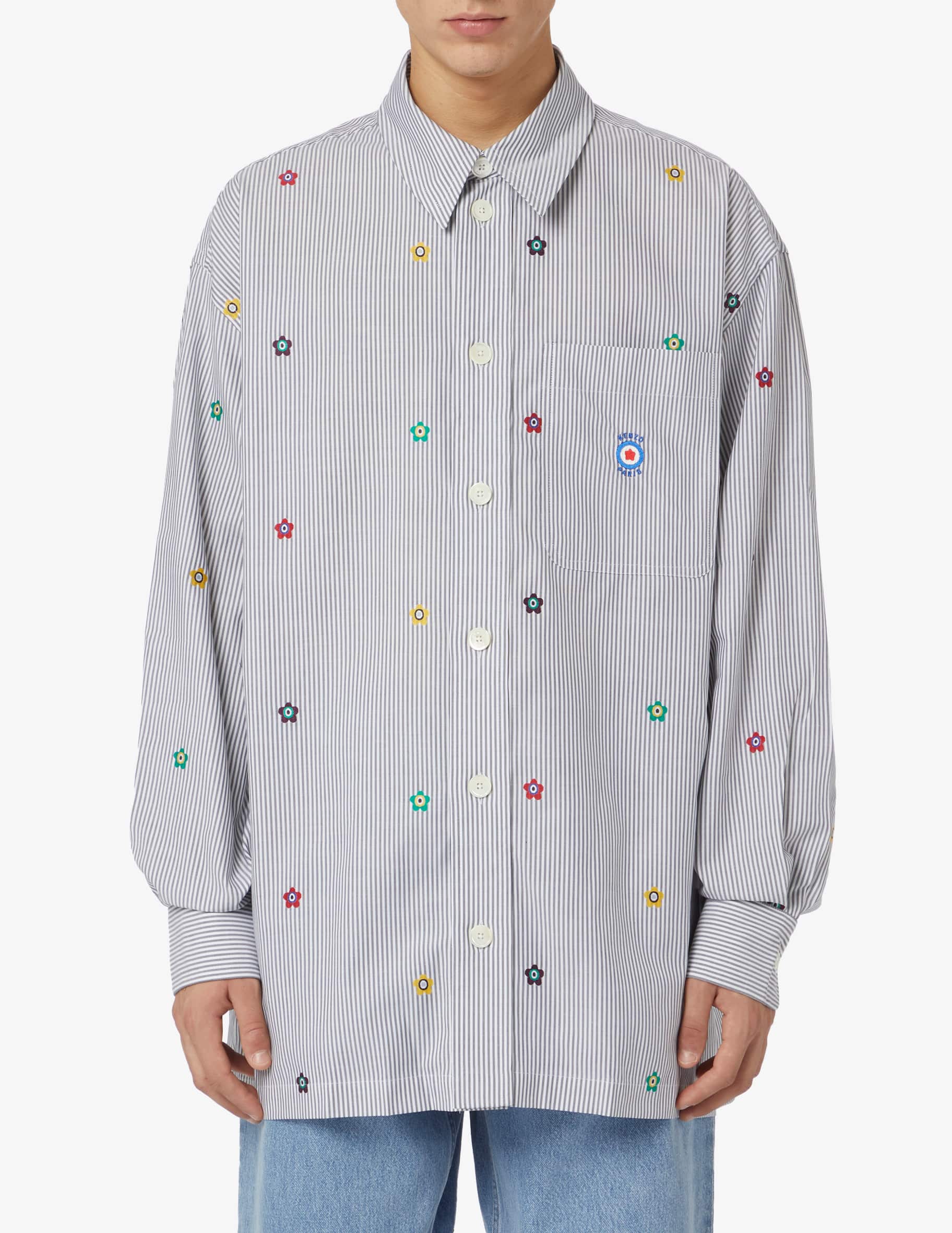 Shop Kenzo Oversized target allover top on Rinascente