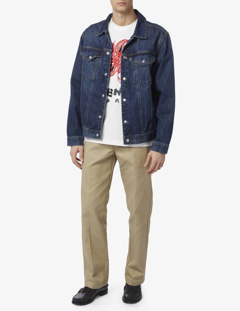 rinascente Kenzo Maglietta flower drawn varsity