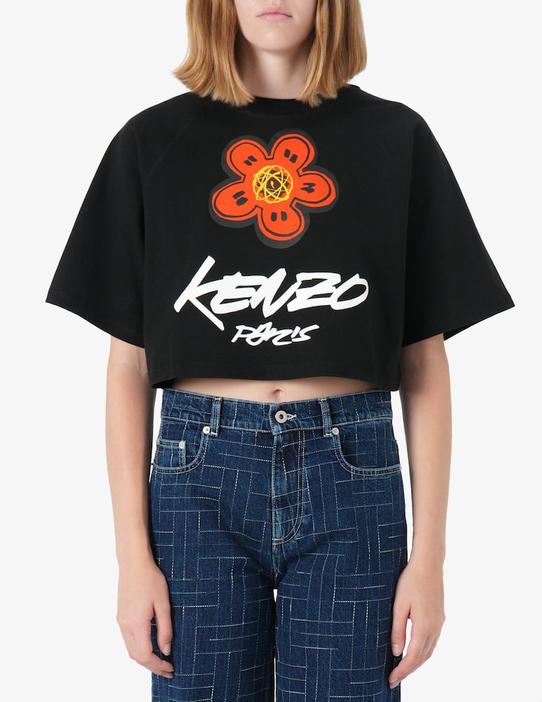 Kenzo T-shirt boxy cropped Futura 2000 - immagine 1 Kenzo T-shirt boxy cropped Futura 2000 - immagine 1